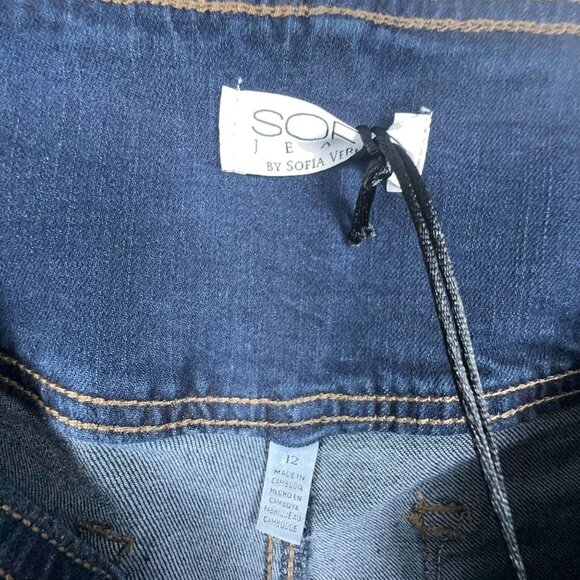 Sofia Vergara Melisa High Rise Flare Jeans Womens Size 12 Denim Stretch Blue - Picture 5 of 12